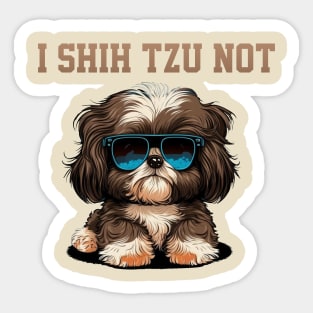 I Shih Tzu Not Sticker